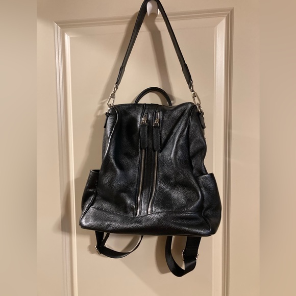 SOLD Leather Backpack Purse - Picture 1 of 7